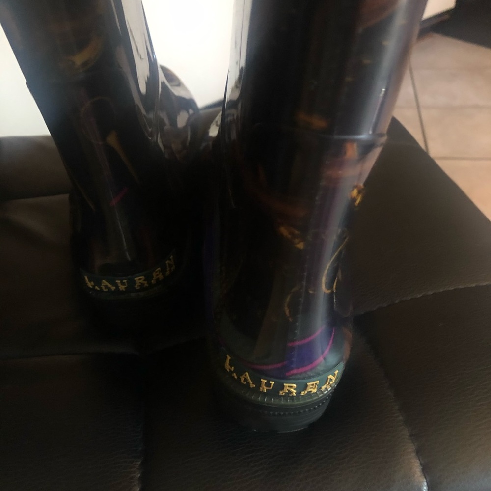 Signature pattern Ralph Lauren Rain Boots - Picture 2 of 6